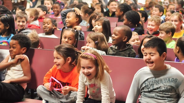 Kids laughing
